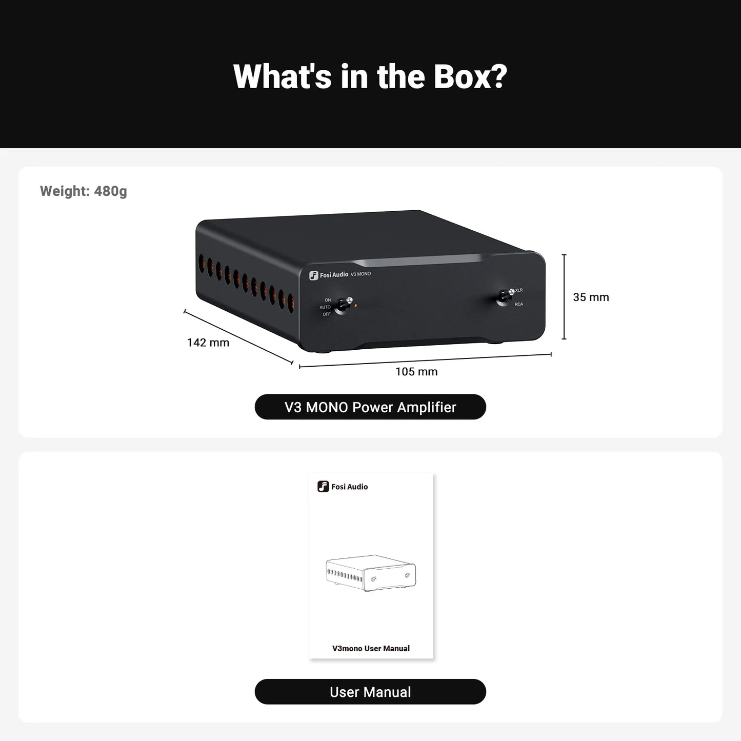 Fosi Audio V3 Mono - Open Box