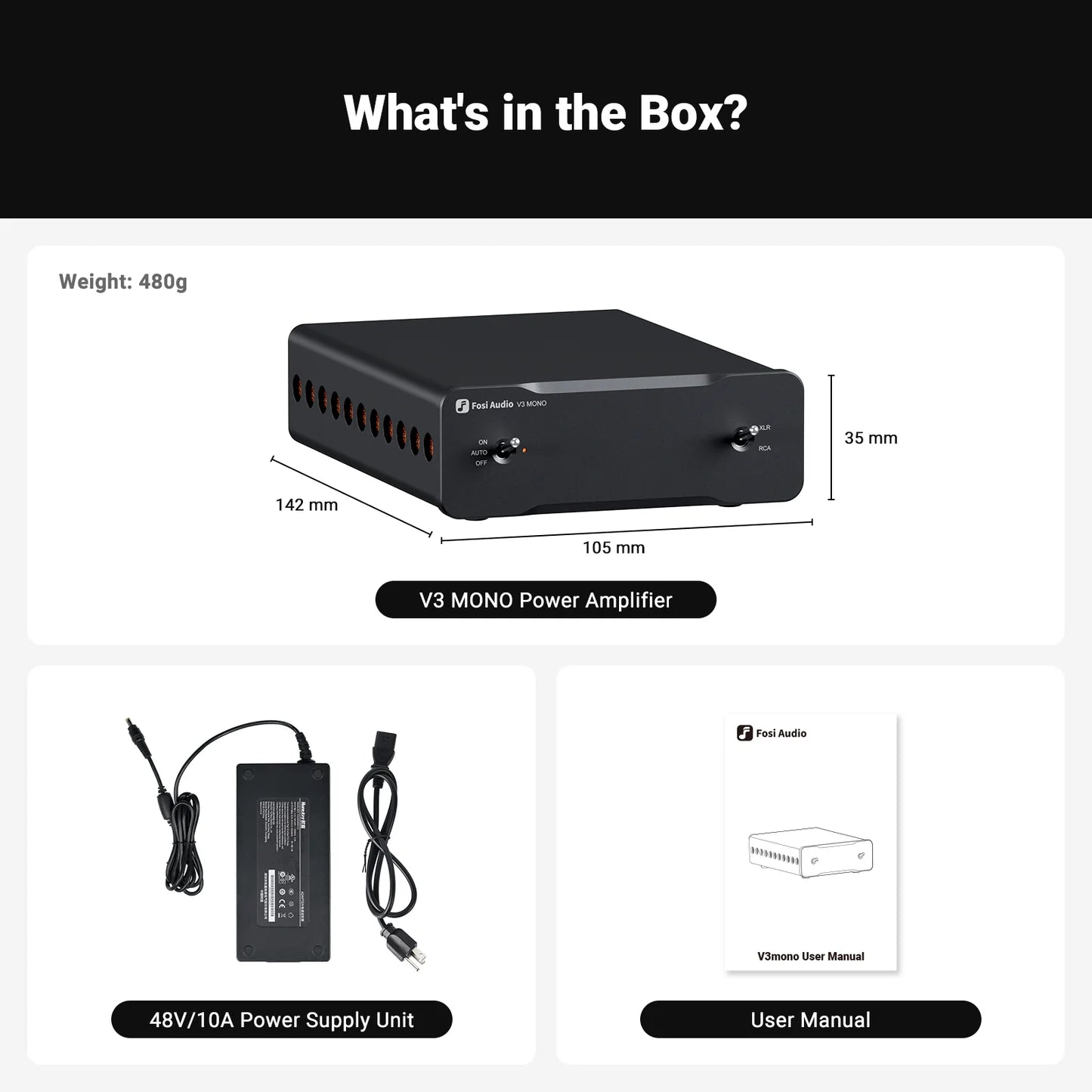 Fosi Audio V3 Mono - Open Box