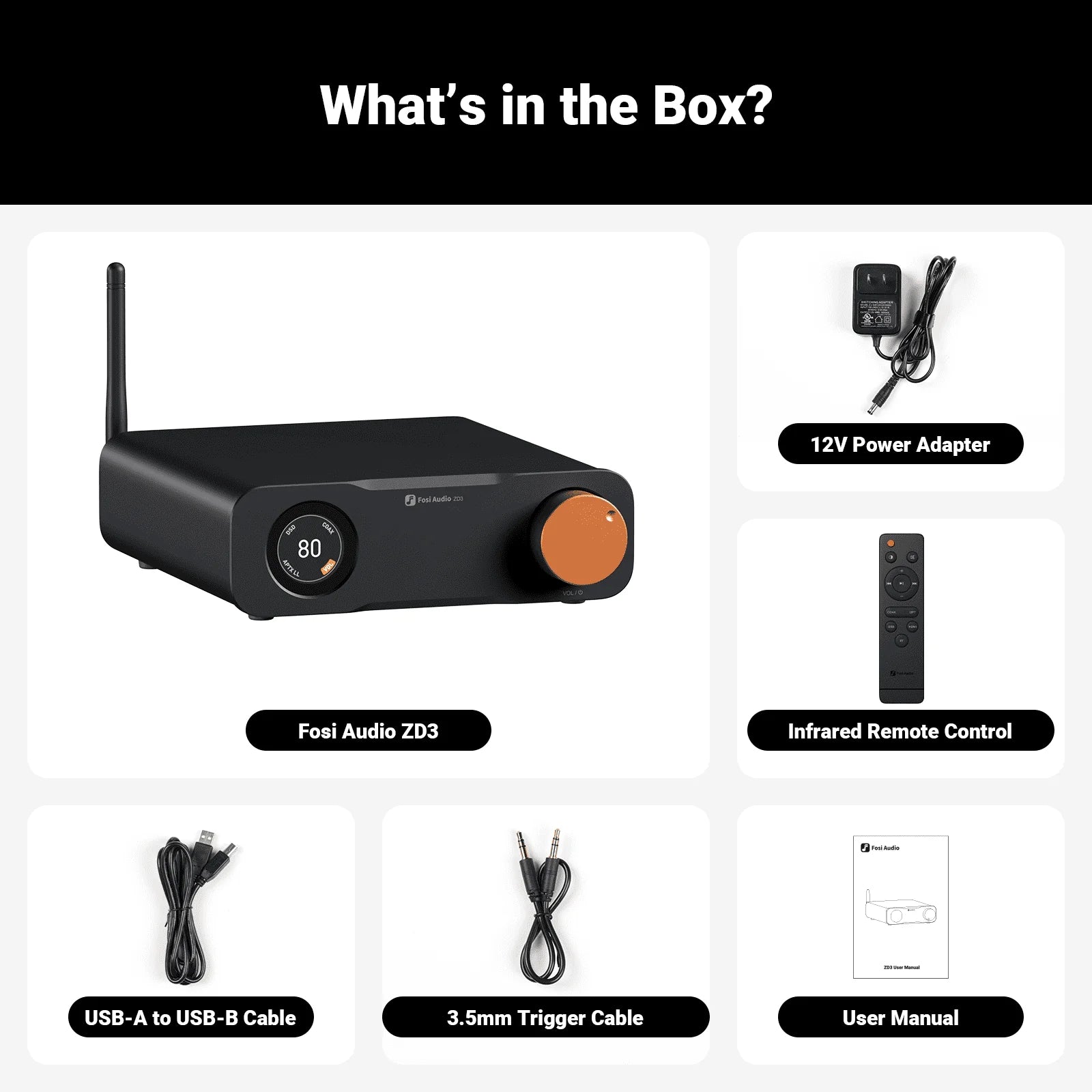 Fosi Audio ZD3 - Open Box